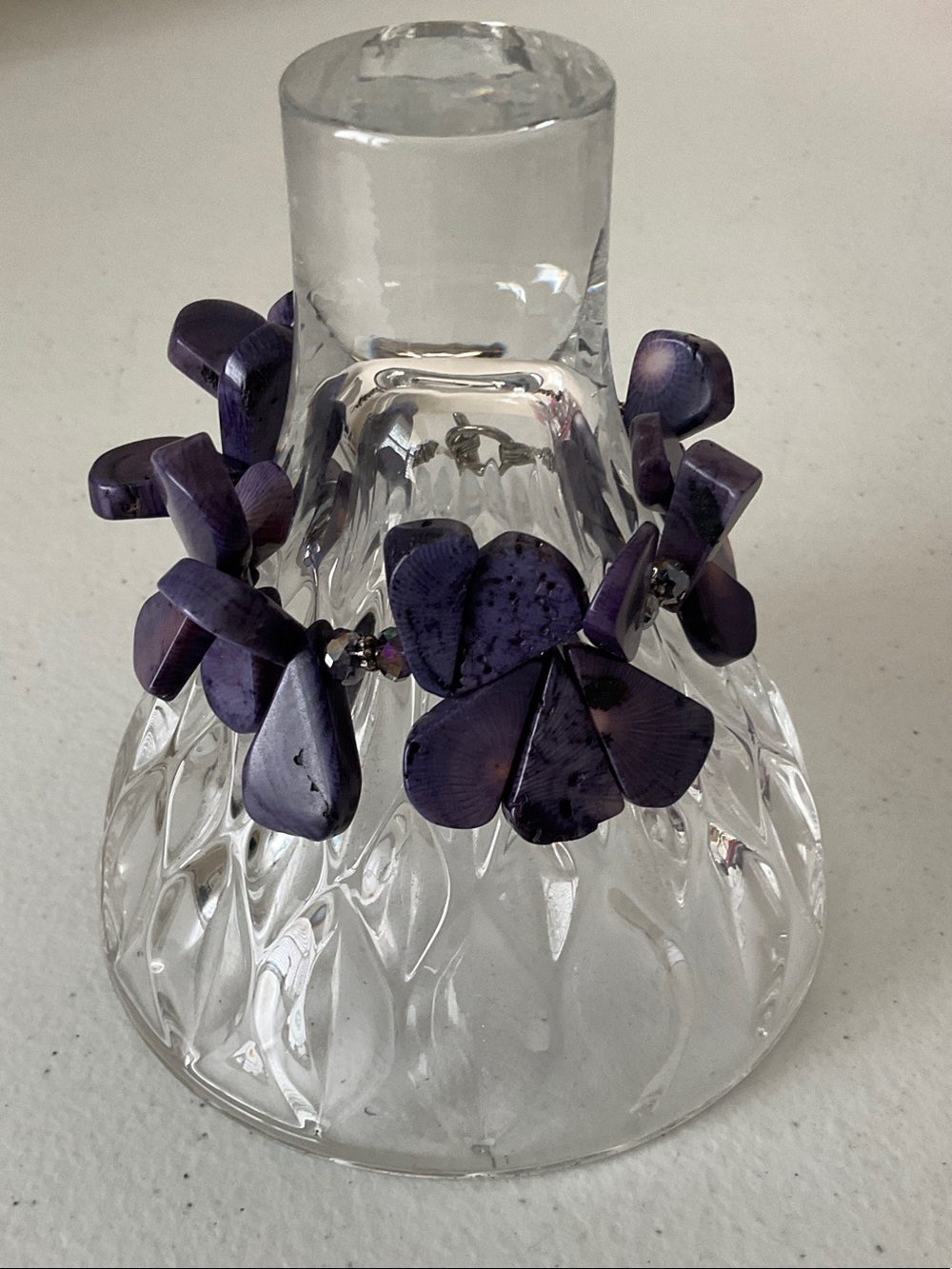 Purple Floral Petal Bracelet